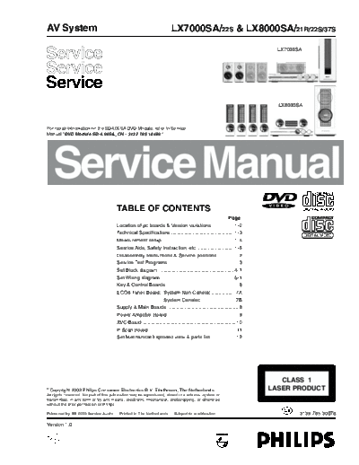 Philips service  Philips Audio LX7000SA service.pdf