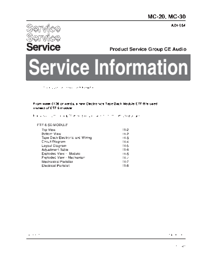 Philips service  Philips Audio MC-20 MC-30 service.pdf
