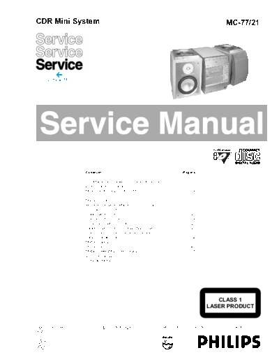 Philips hfe philips mc77 service pt  Philips Audio MC-77 hfe_philips_mc77_service_pt.pdf