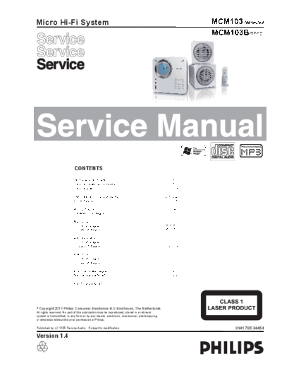 Philips MCM10398 SB-KL-EX-SI 1413270575  Philips Audio MCM103 MCM10398_SB-KL-EX-SI_1413270575.pdf