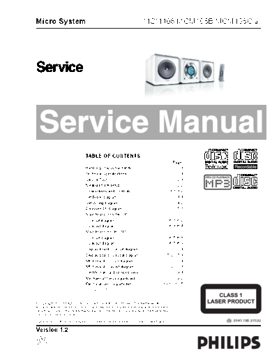 Philips service  Philips Audio MCM108 service.pdf