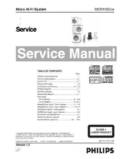 Philips service  Philips Audio MCM118D service.pdf