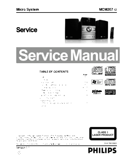 Philips service  Philips Audio MCM207 service.pdf