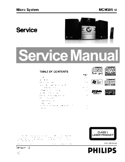 Philips service  Philips Audio MCM305 service.pdf