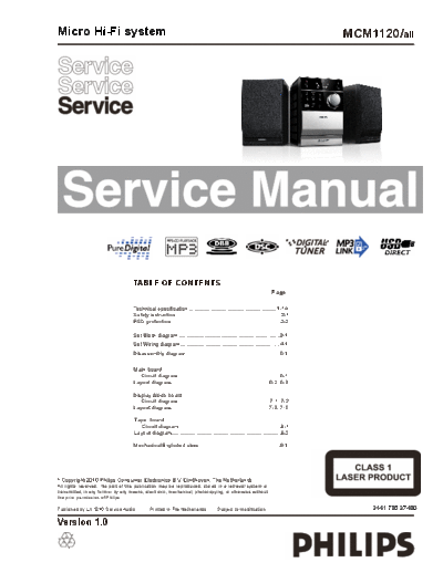 Philips service  Philips Audio MCM1120 service.pdf
