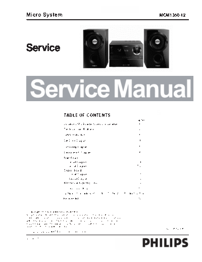Philips service  Philips Audio MCM1350 service.pdf