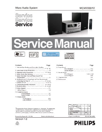 Philips service  Philips Audio MCM2000 service.pdf