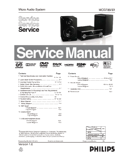 Philips MCD78093 SB-EX-SI 1413871336  Philips Audio MDC780 MCD78093_SB-EX-SI_1413871336.pdf