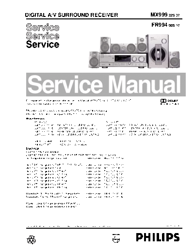 Philips hfe philips mx999 service en  Philips Audio MX999 hfe_philips_mx999_service_en.pdf