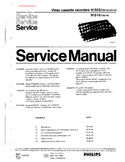 Philips N1512  Philips Audio N1512 N1512.pdf