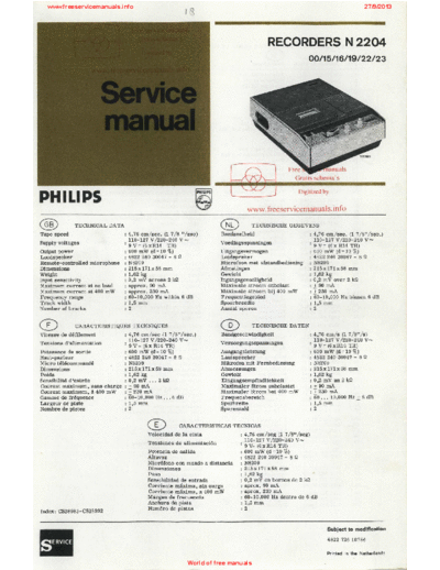 Philips n2204  Philips Audio N2204 n2204.pdf