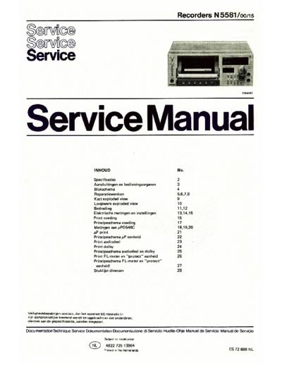 Philips hfe philips n5581 service nl  Philips Audio N5581 hfe_philips_n5581_service_nl.pdf