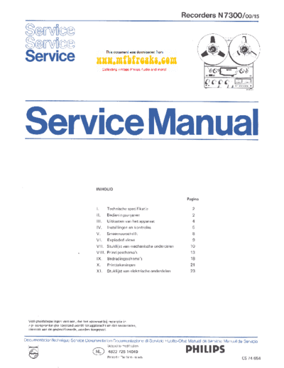 Philips Service Manual N7300  Philips Audio N7300 Service_Manual_N7300.pdf