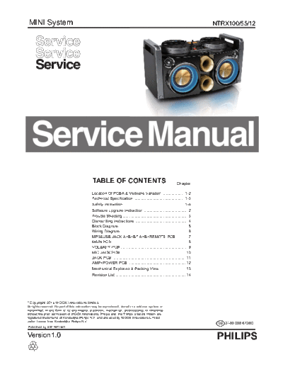 Philips service  Philips Audio NTRX10012 service.pdf