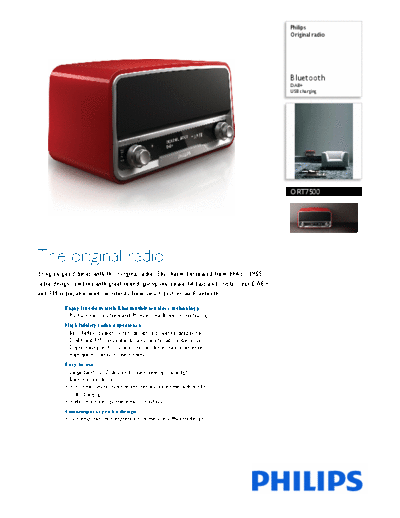 Philips ORT7500  Philips Audio ORT7500 ORT7500.pdf