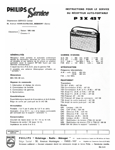 Philips p3x 42 t  Philips Audio P3X42T p3x 42 t.pdf
