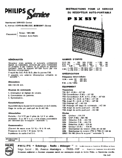 Philips p3x 53 t  Philips Audio P3X53T p3x 53 t.pdf