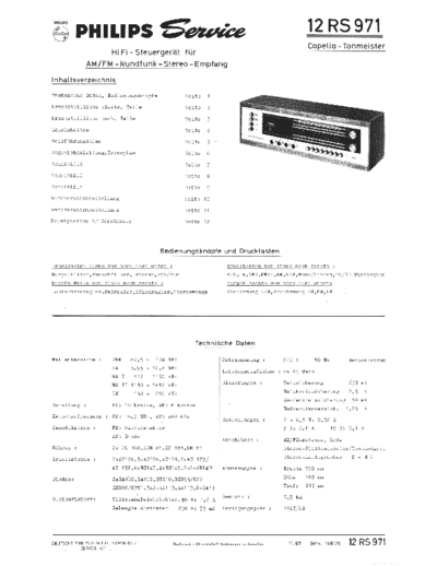 Philips hfe philips rs971 capella service de  Philips Audio RS971 hfe_philips_rs971_capella_service_de.pdf