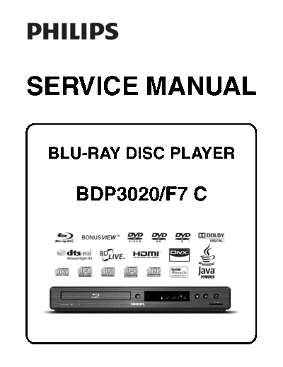 Philips BDP3020F7C ET-SB-EX-SI 1413263877  Philips Blue Ray Player BDP3020 BDP3020F7C_ET-SB-EX-SI_1413263877.pdf