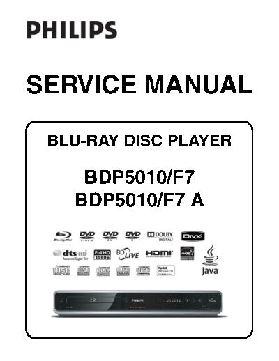 Philips BDP5010F7 ET-SB-EX-SI 1413436087  Philips Blue Ray Player BDP5010 BDP5010F7_ET-SB-EX-SI_1413436087.pdf
