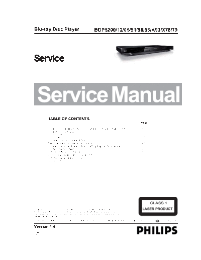 Philips BDP520012 SB-EX-SI 1342416899  Philips Blue Ray Player BDP5200 BDP520012_SB-EX-SI_1342416899.pdf