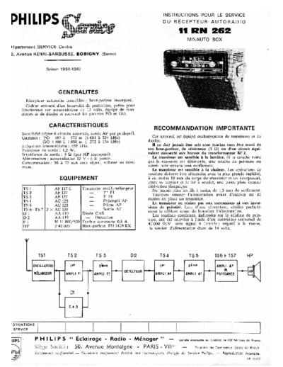 Philips 11 rn 262  Philips Car Audio 11RN262 11 rn 262.pdf