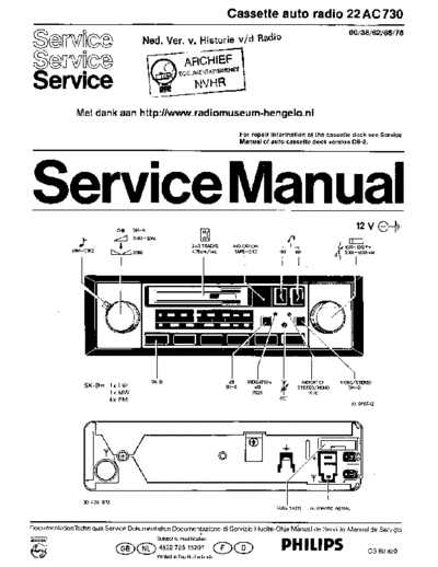 Philips Philips 22AC730  Philips Car Audio 22AC730 Philips_22AC730.pdf