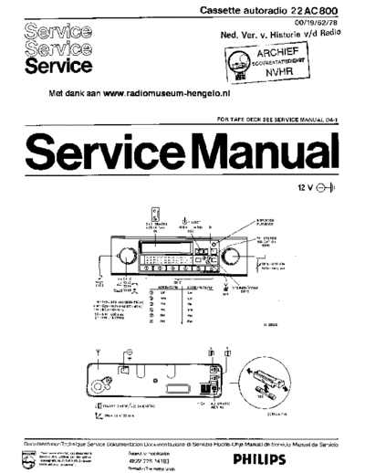 Philips Philips 22AC800  Philips Car Audio 22AC800 Philips_22AC800.pdf