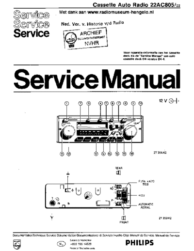 Philips Philips 22AC805  Philips Car Audio 22AC805 Philips_22AC805.pdf