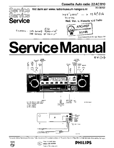 Philips Philips 22AC810  Philips Car Audio 22AC810 Philips_22AC810.pdf