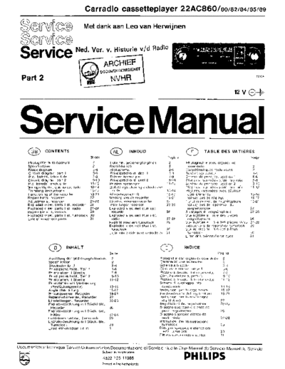 Philips Philips 22AC860  Philips Car Audio 22AC860 Philips_22AC860.pdf