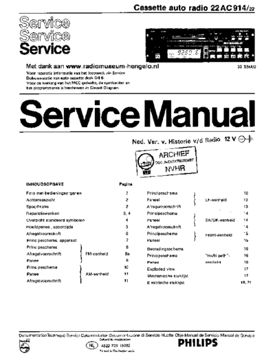 Philips Philips 22AC914  Philips Car Audio 22AC914 Philips_22AC914.pdf
