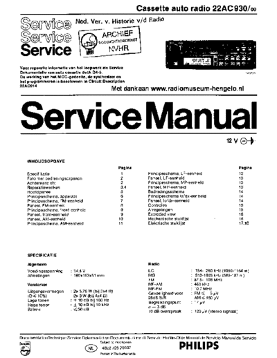 Philips 22AC930  Philips Car Audio 22AC930 Philips_22AC930.pdf