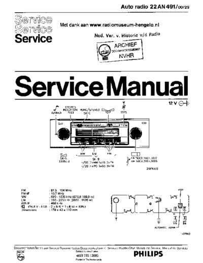 Philips 22AN491  Philips Car Audio 22AN491 Philips_22AN491.pdf