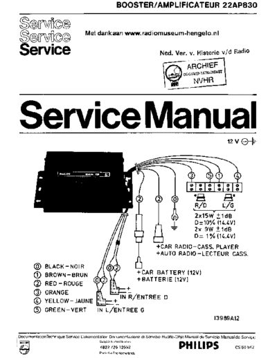 Philips 22AP830  Philips Car Audio 22AP830 Philips_22AP830.pdf