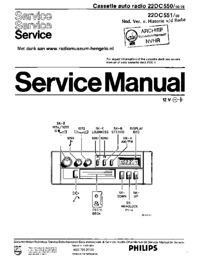 Philips Philips 22DC550  Philips Car Audio 22DC550 Philips_22DC550.pdf