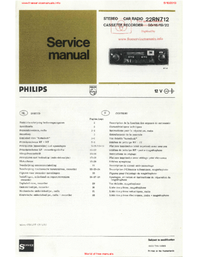Philips 22rn712  Philips Car Audio 22RN712 22rn712.pdf