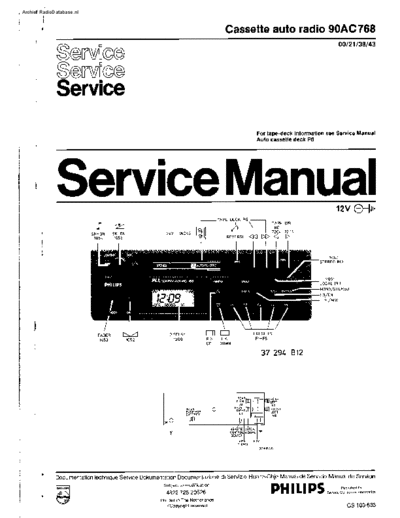 Philips 90AC768  Philips Car Audio 90AC768 Philips 90AC768.pdf