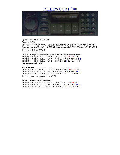 Philips CCRT700 SI 4758712135  Philips Car Audio CCRT700 CCRT700_SI_4758712135.pdf