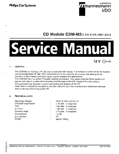 Philips PHILIPS Mannesmann CDM-M2 CD-Module sm  Philips Car Audio CDM-M2 PHILIPS_Mannesmann_CDM-M2_CD-Module_sm.pdf