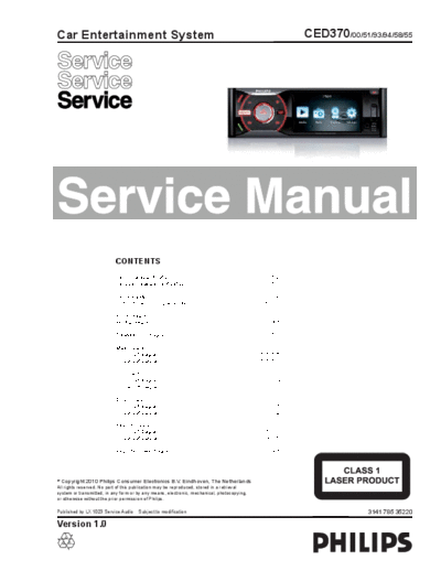 Philips CED370  Philips Car Audio CED370 CED370.pdf