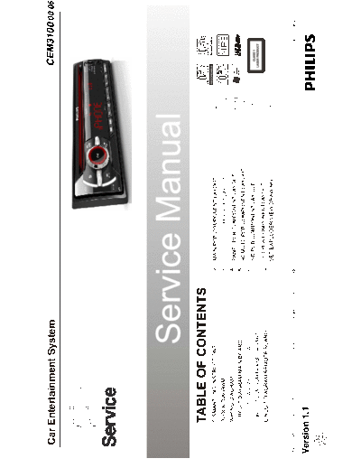 Philips service  Philips Car Audio CEM3100 service.pdf