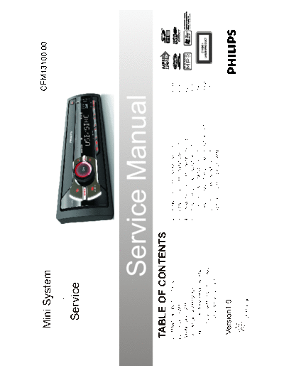 Philips CE13100 ET-SB-EX-SI 1366879037  Philips Car Audio CEM13100 CE13100_ET-SB-EX-SI_1366879037.pdf