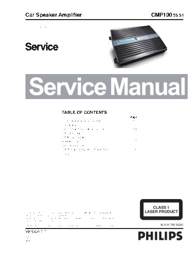 Philips CMP10051 ET-SB-EX-SI 1368425567  Philips Car Audio CMP100 CMP10051_ET-SB-EX-SI_1368425567.pdf