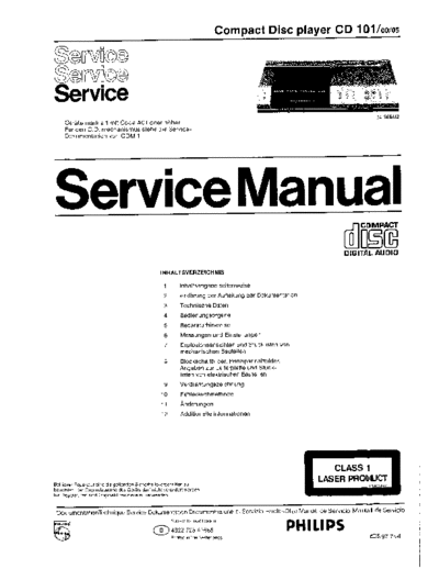 Philips hfe philips cd101 service de  Philips CD DVD CD101 hfe_philips_cd101_service_de.pdf