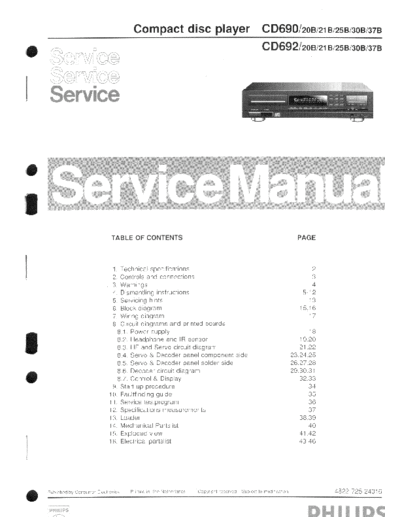 Philips hfe philips cd690 692 20b service  Philips CD DVD CD690 hfe_philips_cd690_692_20b_service.pdf