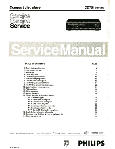 Philips hfe   cd751 service  Philips CD DVD CD751 hfe_philips_cd751_service.pdf