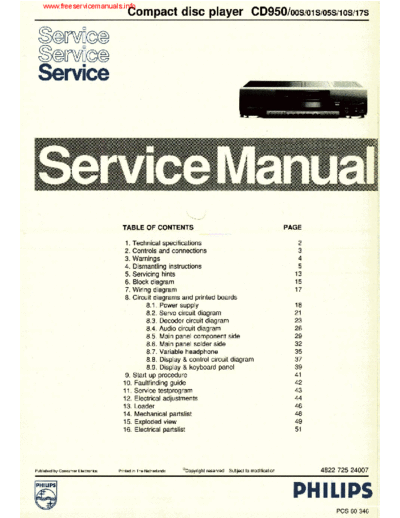 Philips cd950  Philips CD DVD CD950 cd950.pdf