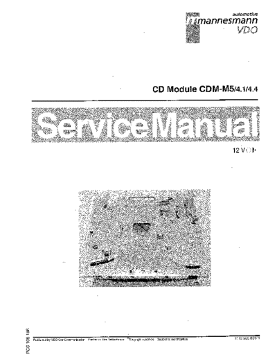 Philips philips cdmm5 cd module  Philips CD DVD CDM-M5 philips_cdmm5_cd_module.pdf