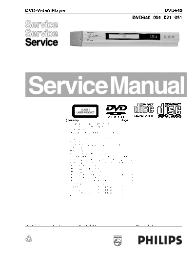Philips hfe philips dvd640 service  Philips CD DVD DVD640 hfe_philips_dvd640_service.pdf